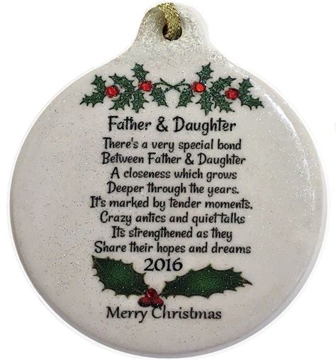 daddy daughter christmas ornament|Amazon.com: Father Daughter Ornament.